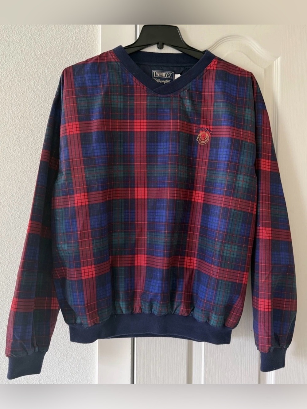 Twenty X by Wrangler Plaid Pullover Jacket Men’s Large Lined Vintage